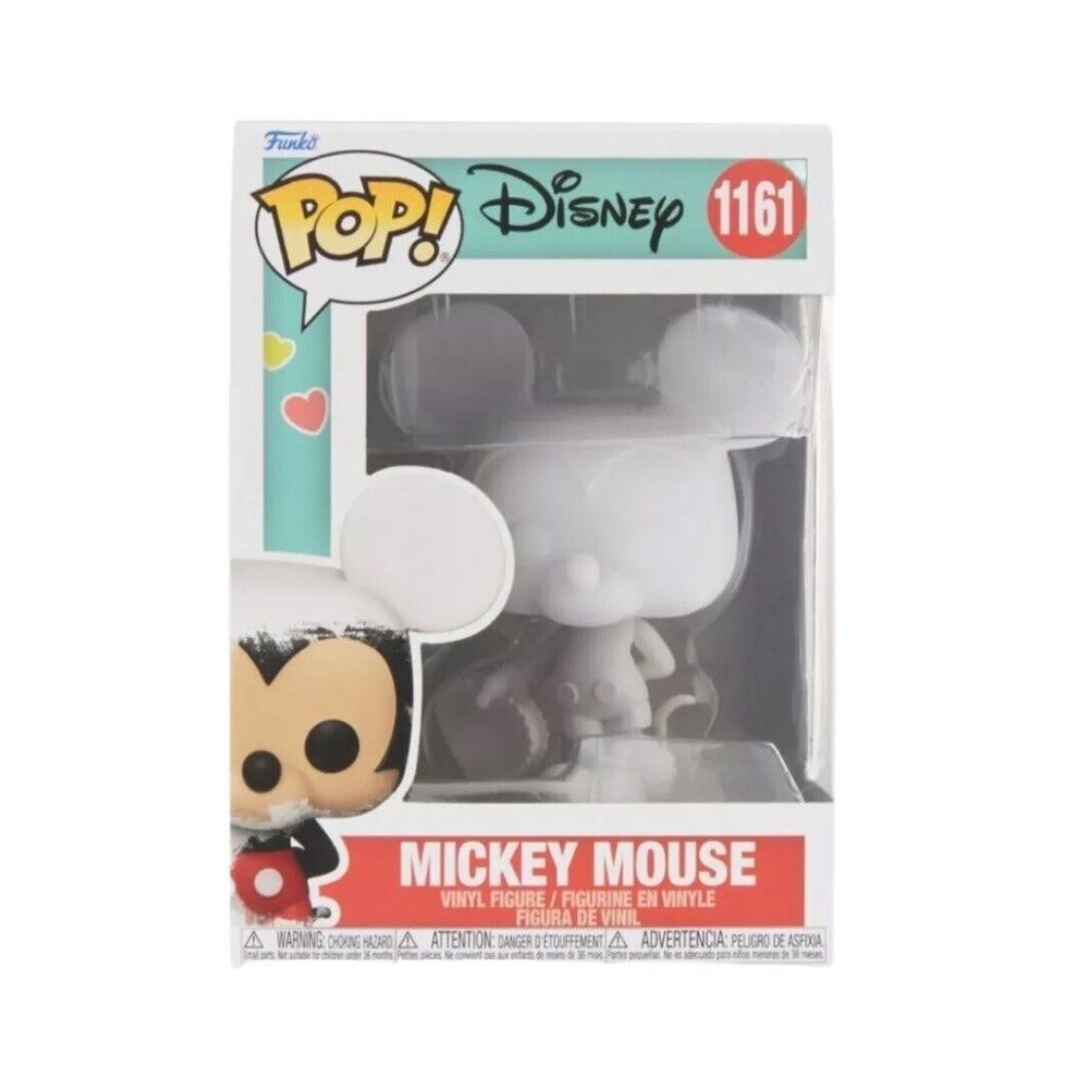 Funko Pop! #1161 Disney‎ Mickey Mouse DIY Valentine's Edition White Crafts NIB